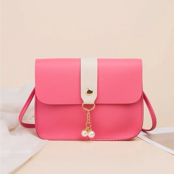 ⚠️Clearance Pink Mini Color Block Crossbody Bag - Picture 1 of 5